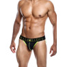 MALE BASICS Jockstrap NEON MaleBasics Noir-Jaune